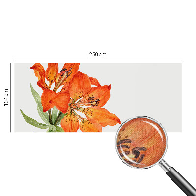 Peel and stick fototapet med motiv av en orange lilja