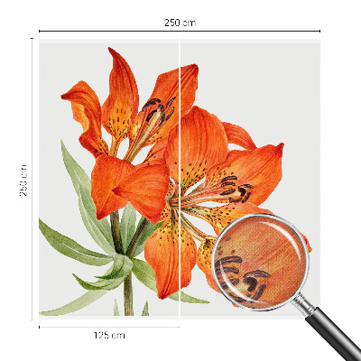 Peel and stick fototapet med motiv av en orange lilja