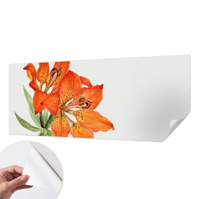 Peel and stick fototapet med motiv av en orange lilja