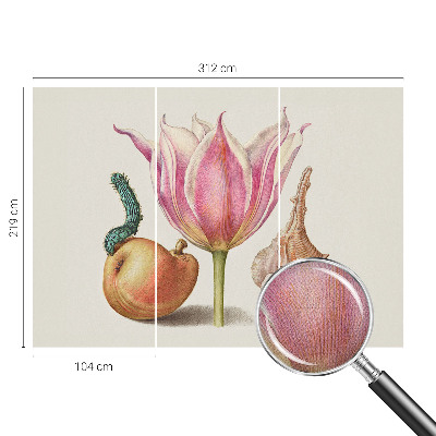 3D fototapet i en naturlig symbios