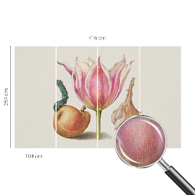 3D fototapet i en naturlig symbios