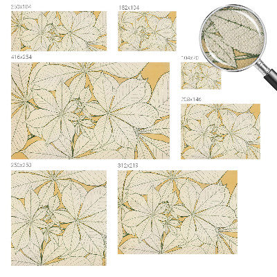 Fototapet barnrum Kastanjeblad