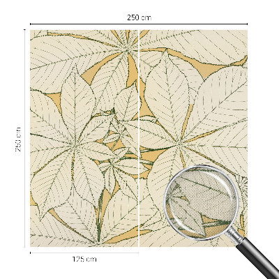 Fototapet barnrum Kastanjeblad