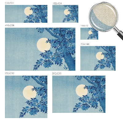 Självhäftande fototapet Blommamåne