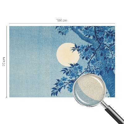 Självhäftande fototapet Blommamåne