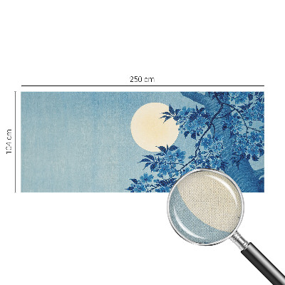 Självhäftande fototapet med motiv av en blommande måne