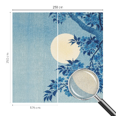 Självhäftande fototapet Blommamåne