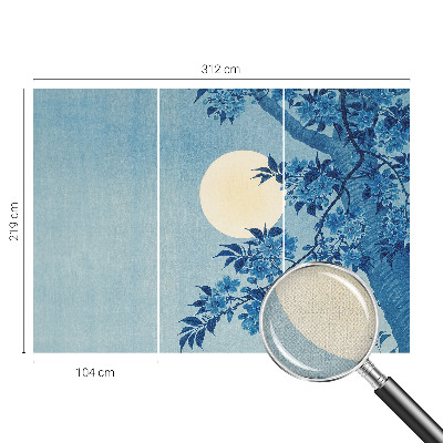 Självhäftande fototapet Blommamåne