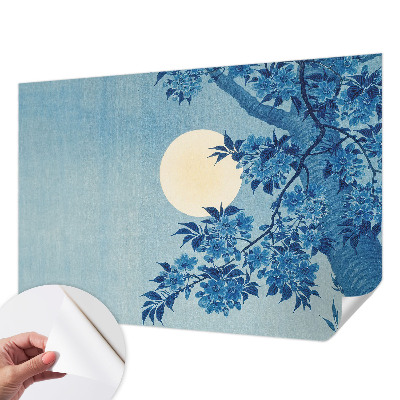 Självhäftande fototapet Blommamåne