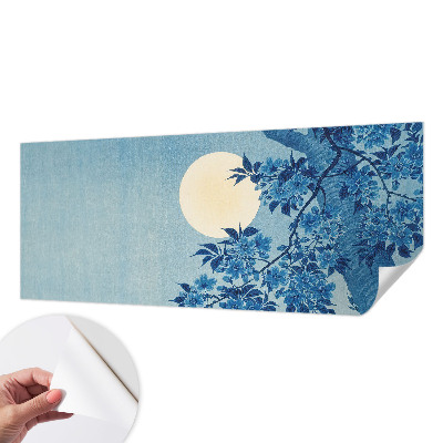 Självhäftande fototapet Blommamåne