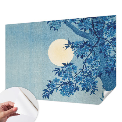 Självhäftande fototapet Blommamåne