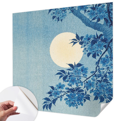 Självhäftande fototapet Blommamåne