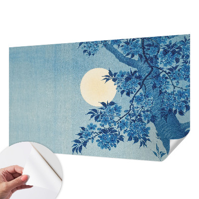 Självhäftande fototapet Blommamåne