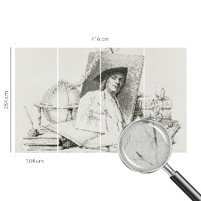 Peel and stick fototapet Konstnärligt porträtt