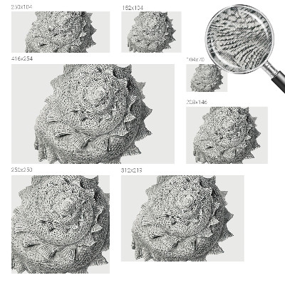 3D fototapet med motivet 