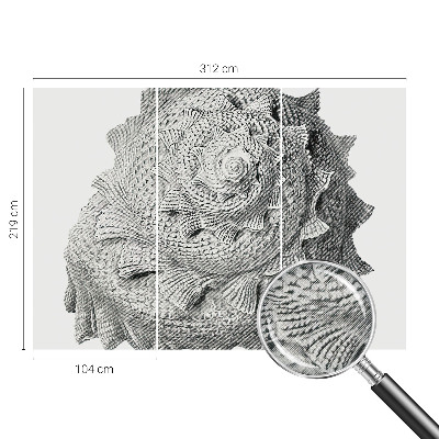 3D fototapet Naturens konst