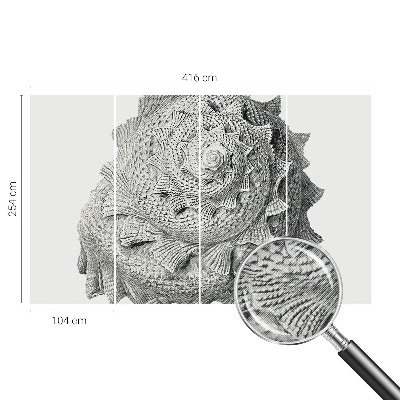 3D fototapet med motivet 