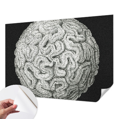 Självhäftande fotovägg Sfärisk struktur