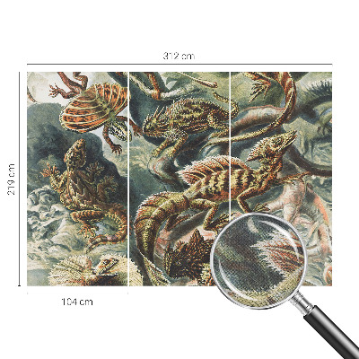 Fototapet barnrum Exotiska reptiler