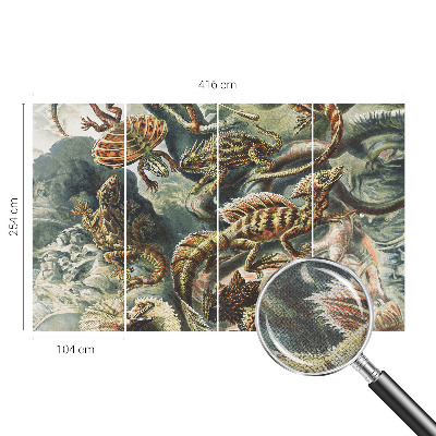 Fototapet barnrum Exotiska reptiler