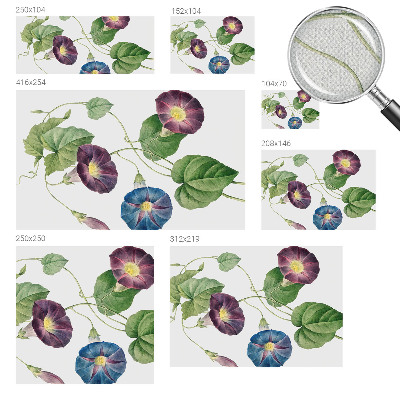 Självhäftande fototapet med floristisk elegans