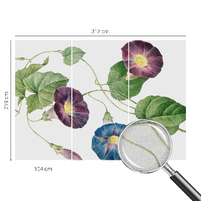 Självhäftande fototapet med floristisk elegans