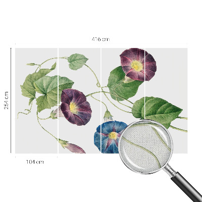 Självhäftande fototapet med floristisk elegans