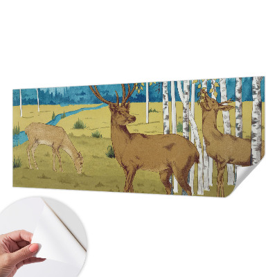 Fototapet barn med motiv av en lugn skog för barnrum