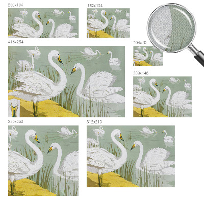 3D fototapet Svansjön