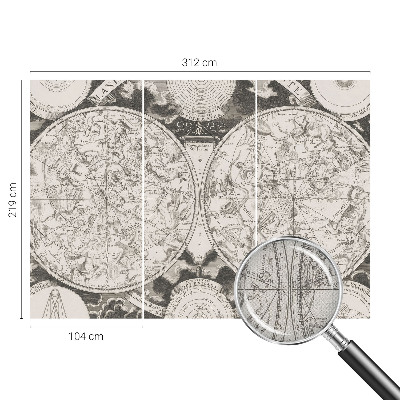 Fototapet barnrum Stjärnkarta