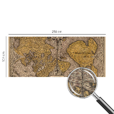 Peel and stick fototapet med motiv av historisk kartografi