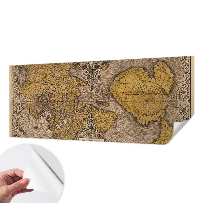 Peel and stick fototapet med motiv av historisk kartografi