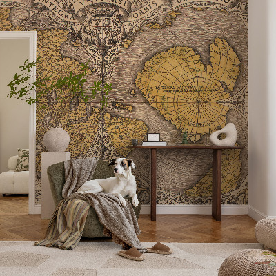 Peel and stick fototapet Historisk kartografi