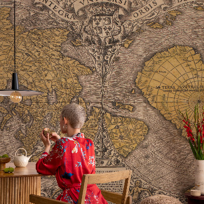 Peel and stick fototapet Historisk kartografi