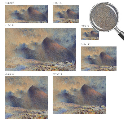 Självhäftande fototapet Bergslandskap