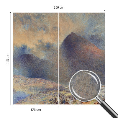 Självhäftande fototapet Bergslandskap