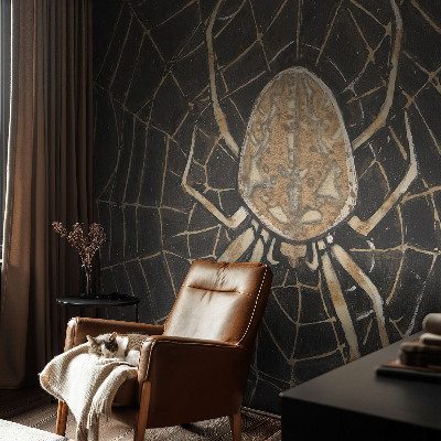 Fototapet barnrum med motiv av ett spindelnät