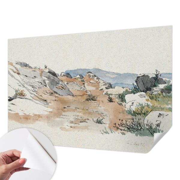 Fototapet barnrum Stenlandskap