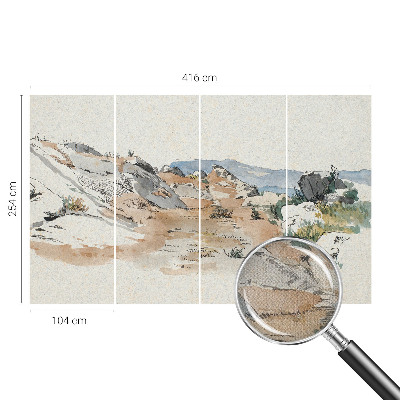 Fototapet barnrum Stenlandskap