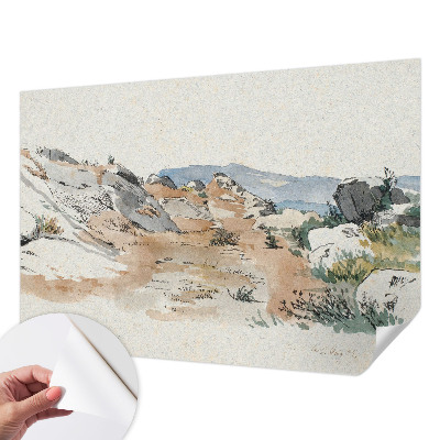 Fototapet barnrum Stenlandskap