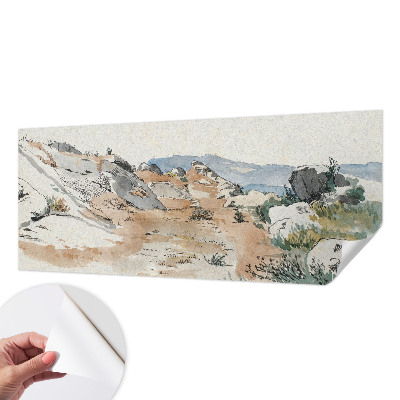 Fototapet barnrum Stenlandskap