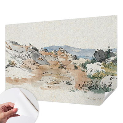 Fototapet barnrum Stenlandskap