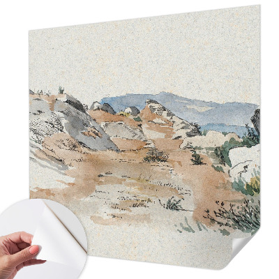 Fototapet barnrum Stenlandskap