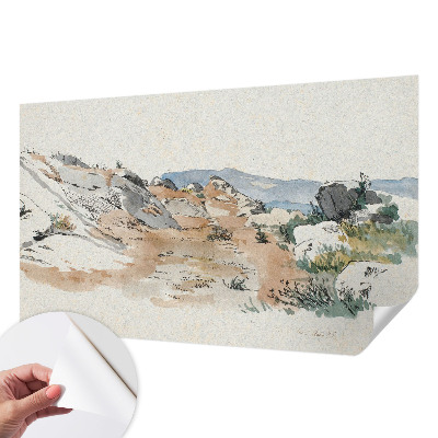 Fototapet barnrum Stenlandskap