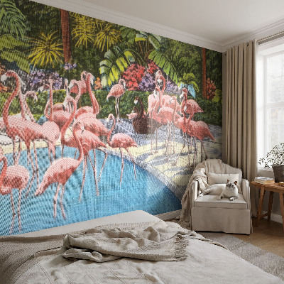 Fototapet barn med en exotisk scen