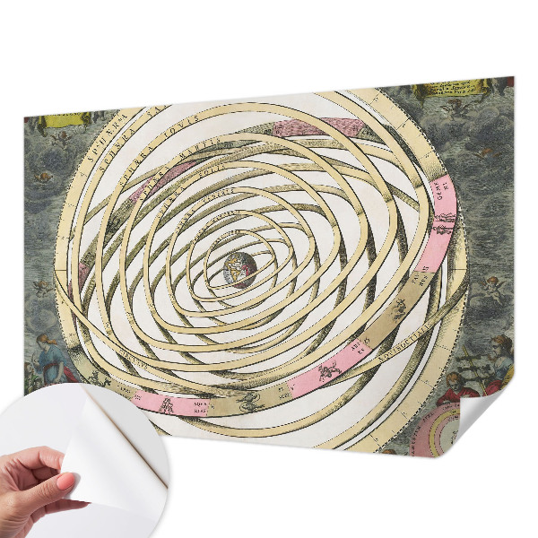 3D fototapet med motiv av en kosmisk spiral