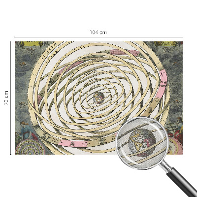 3D fototapet med motiv av en kosmisk spiral