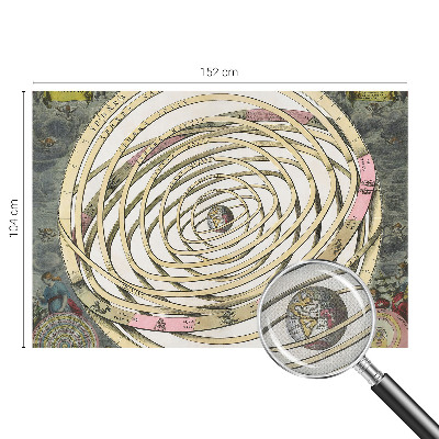 3D fototapet med motiv av en kosmisk spiral