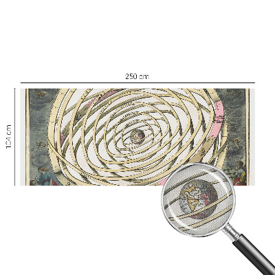 3D fototapet med motiv av en kosmisk spiral