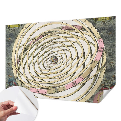 3D fototapet med motiv av en kosmisk spiral